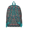 thumbnail image 3 of Unisex Boho Vintage Rucksack, Bohemian Print Backpack with Front Pocket, Durable Lightweight Bag for School College Work Travel, Perfect Gift, 3 of 5