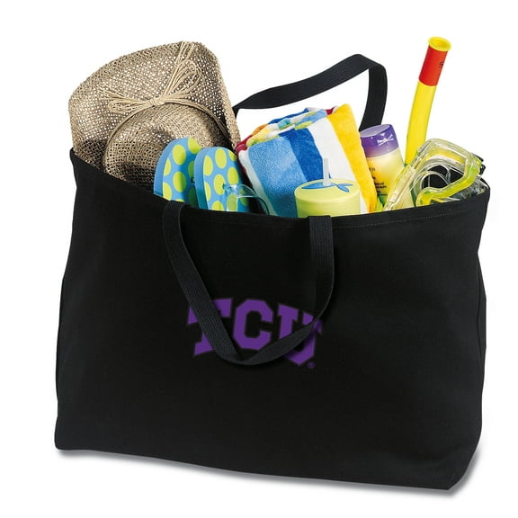 TCU Tote Bag Large Texas Christian Shopping Bag