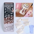 thumbnail image 3 of figatia Nail Plate Stamping Template Set Stamper Scraper Kit 4, 3 of 9
