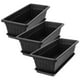 thumbnail image 4 of 3 juegos de macetas de plástico para jardinería, macetas para orquídeas, macetas para plantas de jardín, suministros de jardinería, 4 of 5