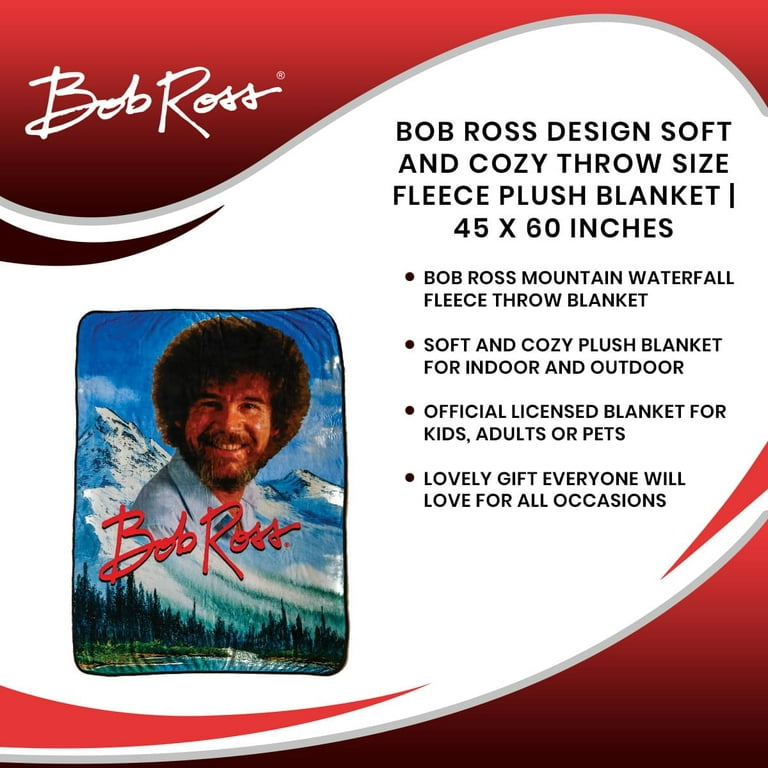Bob Ross 45x60 Fleece Throw Blanket