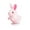White, variant on VVQ Wind-Up Bunny, Simulating Stuffed Bunny Doll, Safe Soft Clockwork Without Batteries, Eco-Friendly Plush Rabbit with Scarf for Birthday Gift, Gray