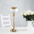 thumbnail image 4 of Candelabros de pilar chapados en oro para decoración de bodas 8x28cm, 4 of 9