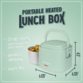 thumbnail image 5 of Nostalgia 20 oz Portable Heated Lunch Box with Stainless Steel Lunch Container, Green, 5 of 9