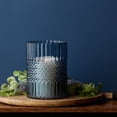 thumbnail image 2 of Melrose 8" Blue Semi Transparent Glass Vase, 2 of 2