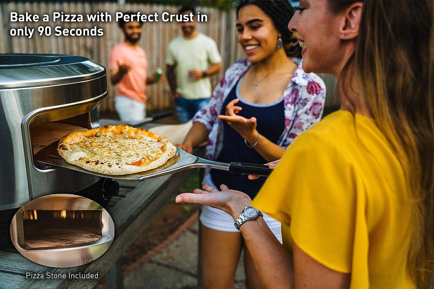 Solo Stove Pi Prime Gas Pizza Oven Outdoor | Portable, Stainless Steel Powerful Demi-Dome Heating, Cordierite Pizza Stone, Panoramic Opening, Perfect for Authentic Stone Baked Pizzas