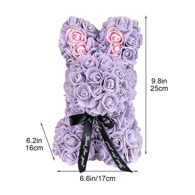 Cadeaux de la Saint-Valentin, Cadeau de la Saint-Valentin Lapin en Rose Simulation Lapin Câlin Cadeau d'Anniversaire Lapin en Mousse Roses pour la Saint-Valentin, Fleurs de la Saint-Valentin