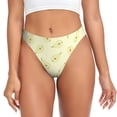 thumbnail image 1 of Balery Green Pears Tangas de Algodón para Mujer con Estampado – Ropa Interior Sexy, Transpirable, G-string-Large, 1 of 6