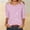 Pink, variant on Women's Retro Wave Graphic Tee Crew Neck Short Sleeve Regular Fit Casual Lightweight Summer Top