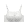 thumbnail image 6 of Levmjia Womens Wireless Bra Lace Solid Color Square Neck Adjustable Thin Straps Plus Size Seamless Lift Support Padded Daily Casual Outfits Spring Summer Daily Wear Elegant, 6 of 6