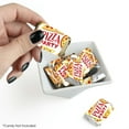 thumbnail image 2 of Big Dot of Happiness Pizza Party Time - Mini Candy Bar Wrapper Stickers - Baby Shower or Birthday Party Small Favors - 40 Count, 2 of 6