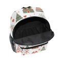 thumbnail image 6 of FORMRS School Backpack with Front Zippered Pocket 12" Student Travel Daypack, Red Nordic Christmas, 6 of 6