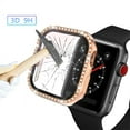thumbnail image 6 of Case for Apple Watch Series Ultra 2/1 49mm With Tempered Glass Screen Protector, Bling Crystal Diamond Rhinestone Ultra-Thin Bumper Full Cover Protective Case for iWatch 49mm Accessories,Clear, 6 of 8