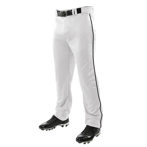 BASEBALL PANT W/ PIPINGWHITE/BLACKAM