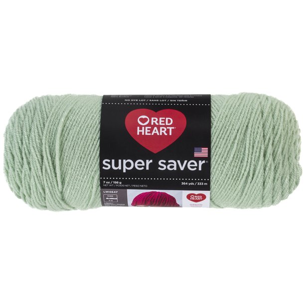 Red Heart Super Saver Acrylic Econ Honeydew Yarn, 1 Each