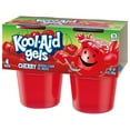 thumbnail image 4 of Kool-Aid Gels Cherry Jell-O Gelatin Snacks, 4 Ct Cups, 4 of 8