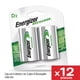 thumbnail image 3 of Pila Recargable Energizer D Blister 12 Unidades Negro, 3 of 8