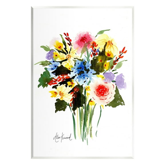 Stupell Industries Modern Bright Bouquet Botanical & Floral Painting Unframed Art Print Wall Art, 10 x 15