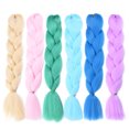 thumbnail image 3 of Anvazise Women Jumbo Crochet Braiding Ombre Color Synthetic Kanekalon Hair Extensions Style 613 One Size, 3 of 13