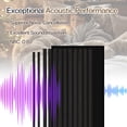 thumbnail image 6 of Wood Wall Panels, 8 Feet Acoustic Slat Wall Panels for Interior Wall Decor and Noise Reduction, Decorative Slat Wall Paneling, Dark Oak, 7.87"x94.48"Acoustic Panels, 4-Piece, 6 of 7