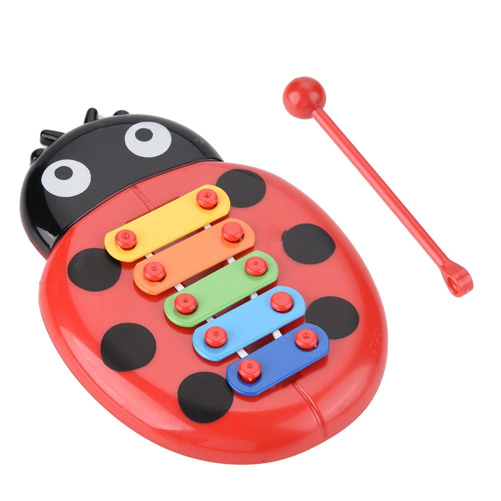 HERCHR Small Baby Musical Instrument Gift Xylophone Beetle Toys for Children Educational Development, Xylophone Toy, Musical Instrument Toy, High Chair Toy fo Kids