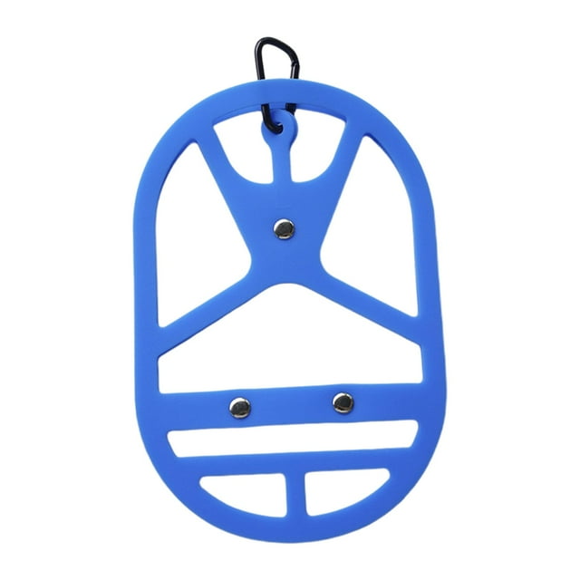 Clip de calzado Zulema Clip de zapato para bolsa Zapatos portátiles ahorradores de espacio de silicona Azul L