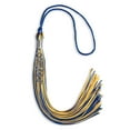 thumbnail image 3 of Endea Graduation Royal Blue/Gold Mixed Color Graduation Tassel with Stacked Silver Date Drop, 3 of 6