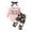 A-Pink Camouflage, variant on Emy Dola Baby Girl Clothes Newborn Infant Outfits Ruffle Ribbed Romper + Floral Pants + Headband Sets for Girls 3pcs