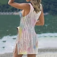 thumbnail image 5 of 2022 Summer Swimsuit Cover Beach Cover Up Tie Dye Crochet Knitted Beachwear, 5 of 21