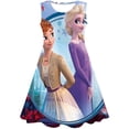 thumbnail image 1 of Niñas Frozen Elsa princesa vestido para niños verano dibujos animados Disney Frozen 3D vestidos de manga corta vestido de cumpleaños 2-10 años ropa 6T Gao Jinjia LED, 1 of 2