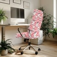 thumbnail image 3 of SCRAWLGOD Cow Print Love Pink Valentine's Day Breathable Computer Office Chair Cover Non-Slip Desk Rotating Chair Slipcovers Comfortable High Back Chair Slipcover, S, 3 of 7