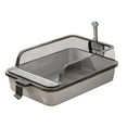 thumbnail image 2 of Caja de arena para gatos jinwen con parte abierta Gris, 2 of 8