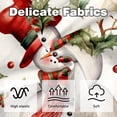 thumbnail image 3 of Snowman Stylish Velvet Throw Pillow Covers Set of 2 with Unique Patterns for Bed Pillow - 16x16, 18x18, 20x20 Inches for Various Occasions, 3 of 6