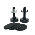 thumbnail image 4 of Juego de 4 pies de nivelación ajustables, pie nivelador de muebles de ajuste de altura resistente con tuerca en T, silla de mesa de restaurante con tornillo en gabinete, 4 of 5