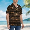 thumbnail image 5 of Goofa Bookshelves Hawaiian Shirt for Men, Unisex Summer Beach Casual Short Sleeve Button Down Shirts,Aloha Tropical Floral print shirt-Large, 5 of 9