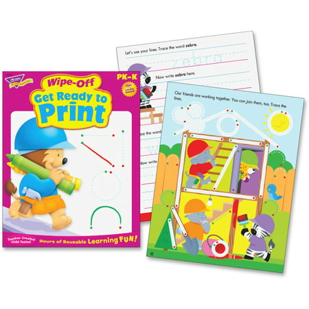 Trend PK-K Get Ready To Print Wipe-Off Book Education Printed Book