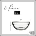 thumbnail image 5 of Vikko 3.5" Small Glass Bowls: Clear Bowls - Mise En Place Bowls - Glass Prep Bowls For Cooking - Sauce, Snack, Dessert & Dip Bowls - Glass Cereal Bowls - Glass Bowls for Kitchen - Pinch Bowl Set of 6, 5 of 5