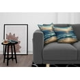thumbnail image 3 of Ambesonne Seascape Throw Pillow Cover Pack of 2, Fish Eye Effect Oceanic, 2 Pcs-26"x16", Blue Pale Brown, 3 of 5