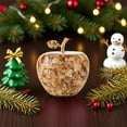 thumbnail image 4 of pstuiky Adorno navideño de manzanas de cristal. Manzanas de cristal para la víspera de Navidad. Figuras de manzanas coleccionables para la decoración navideña del hogar., 4 of 6