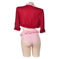 thumbnail image 5 of Traje de baño de Cosplay de Aerith de Final Fantasy 7, disfraz para mujeres y niñas, conjunto de bikini de dos piezas, traje de fantasía para Halloween, 5 of 5