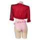 thumbnail image 5 of Traje de baño de Cosplay de Aerith de Final Fantasy 7, disfraz para mujeres y niñas, conjunto de bikini de dos piezas, traje de fantasía para Halloween, 5 of 5