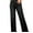 Black, variant on Women's Wide Leg Jeans High Waisted Loose Fit Strechy Comfort Raw Hem Frayed Denim Pants
