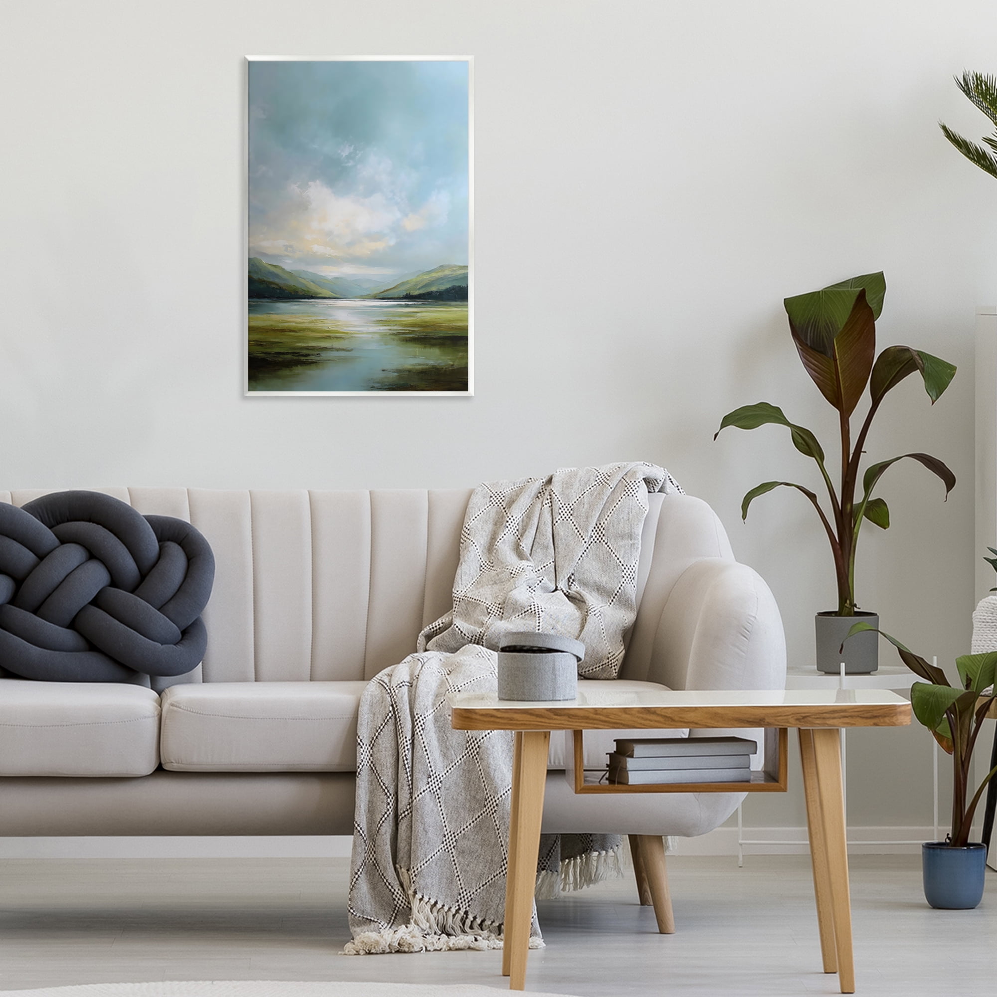 Stupell Industries Here Comes Sun over Valley Wall Plaque Art, design by Petal Prints Design