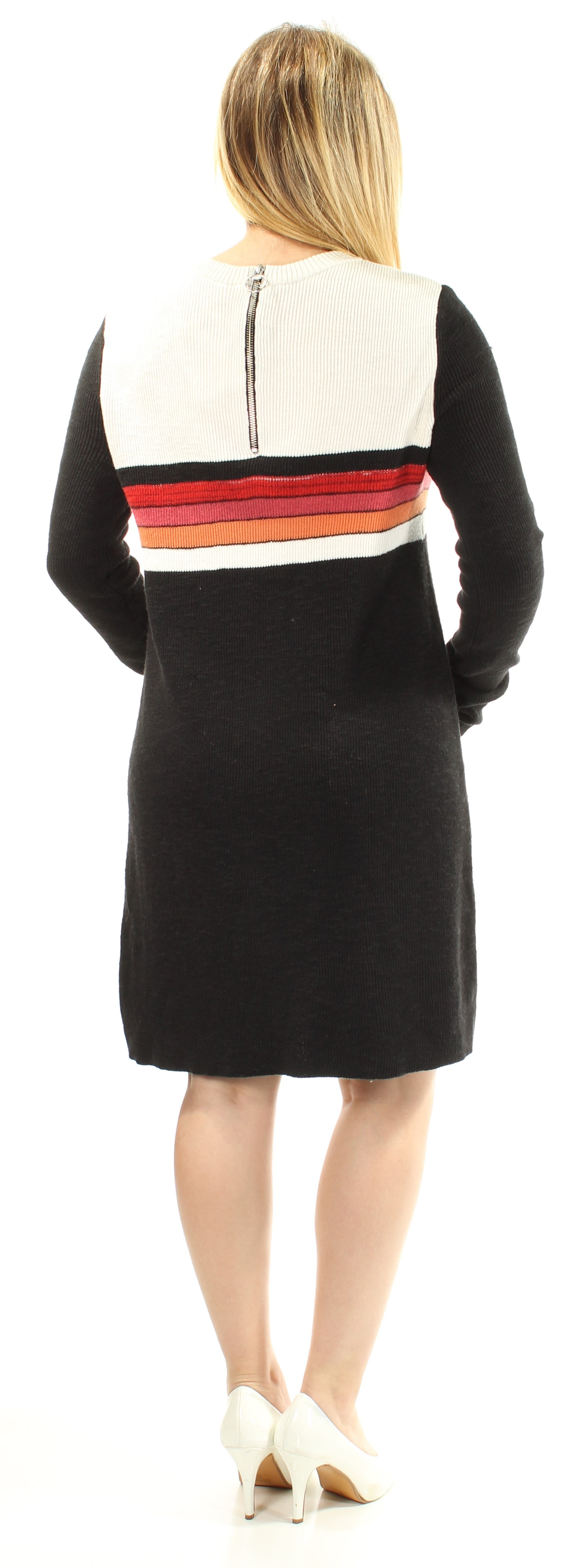 FREE PEOPLE 148 Womens New 1318 Black Long Sleeve Crew Neck Tunic