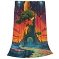 thumbnail image 2 of Sikiie Abstract Tree Castle Ultra-Soft Micro flannel Blanket Luxury All Seasons Warm Blanket for Bedding Sofa and Travel (4 sizes)-40"x30", 2 of 7