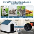 thumbnail image 5 of Dkelincs Large Dog House Waterproof Plastic Pet House for Large Dogs Durable Pet Shelter with Base Support for All-Weather Use, 39 inch, 5 of 7