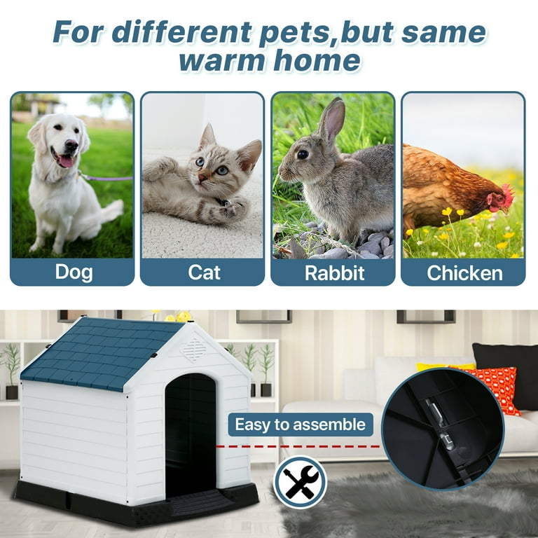  Dog House Cover,Dog Houses Cover for Large Dogs Outside,Covers  for Winter Large Dog House Outdoor Weatherproof (43x42x39in)-Only Cover :  Pet Supplies
