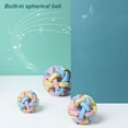 thumbnail image 4 of Reheyre Multi-Color Rubber Pet Chew Ball Toy with Bell - Teeth Cleaning Toy for Pet Supplies, 4 of 7