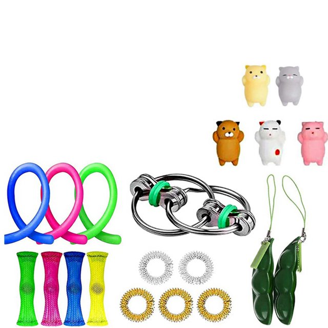 Honganda Silicone Decompression Toy Kit, Press Type Stress Relief Toys Set