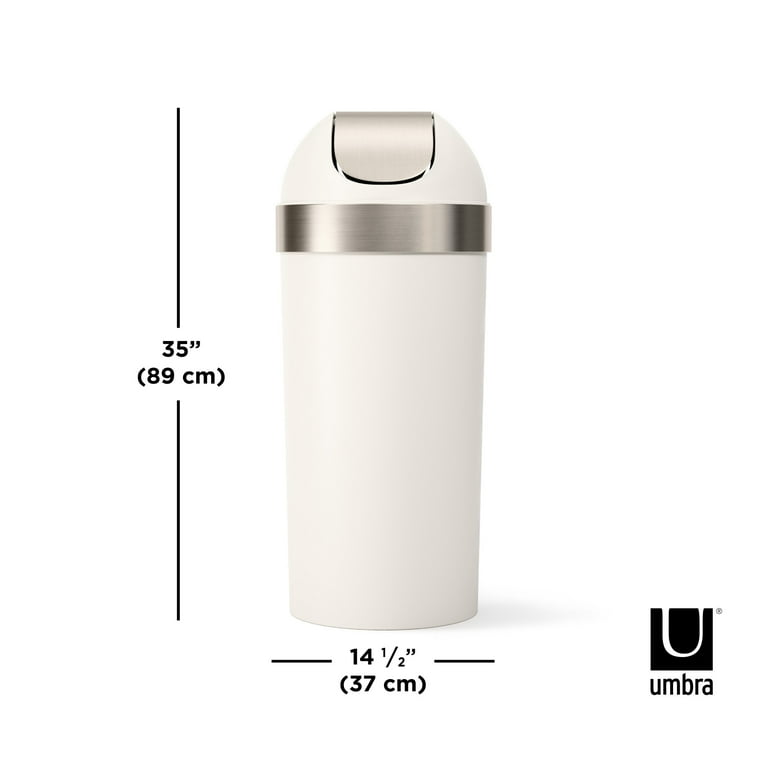 Umbra 62L Venti Swing-Top Kitchen Plastic Sand Trash Can, Sand
